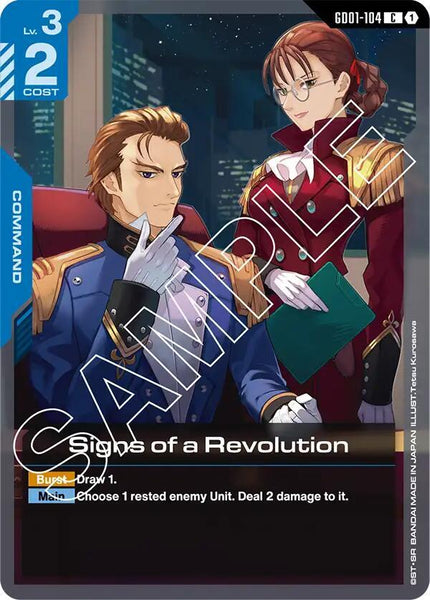 GD01-104 - Signs of a Revolution - Newtype Rising - Gundam Card Game