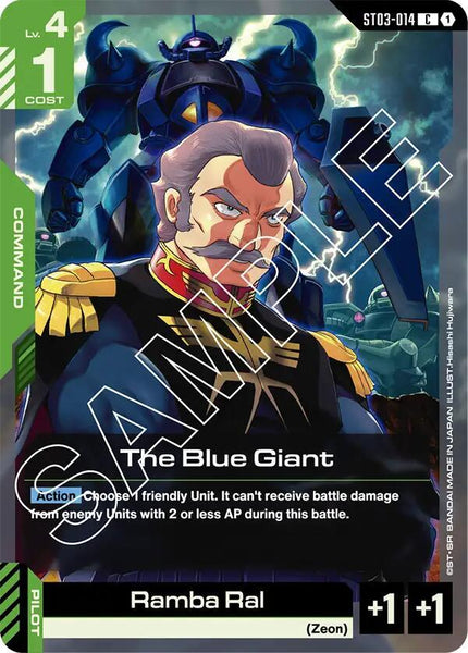ST03-014 - The Blue Giant / Ramba Ral - Zeon’s Rush - Gundam Card Game