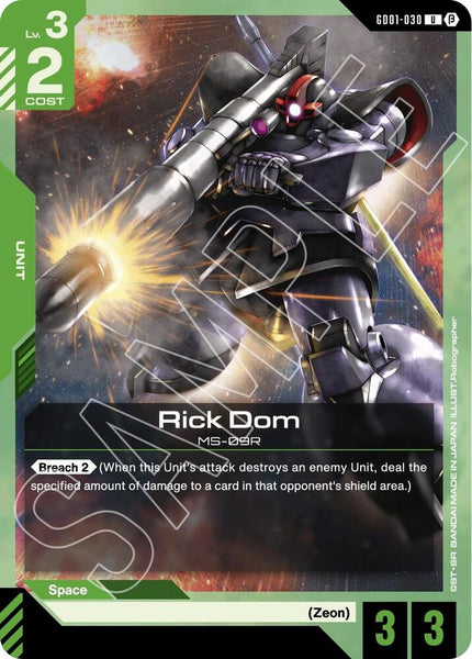 GD01-030 - Rick Dom - Newtype Rising - Gundam Card Game
