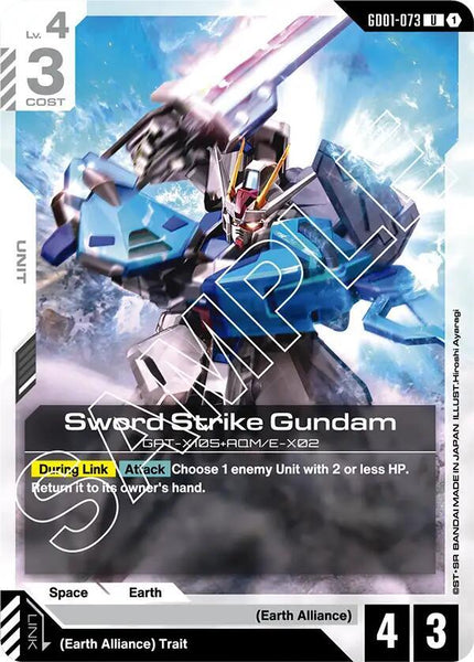 GD01-073 - Sword Strike Gundam - Newtype Rising - Gundam Card Game