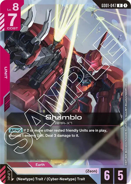GD01-047 - Shamblo - Newtype Rising - Gundam Card Game