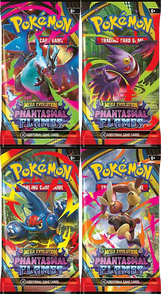 Phantasmal Flames Booster Pack - Pokémon TCG - NYHED