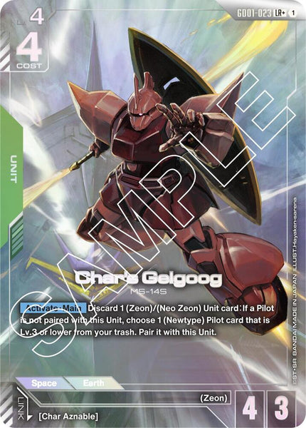 GD01-023 (LR+ / Alt Art) - Char’s Gelgoog - Newtype Rising - Gundam Card Game