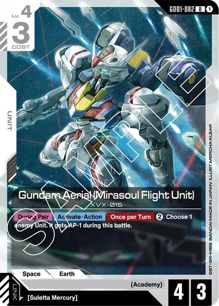 GD01-082 - Gundam Aerial (Mirasoul Flight Unit) - Newtype Rising - Gundam Card Game