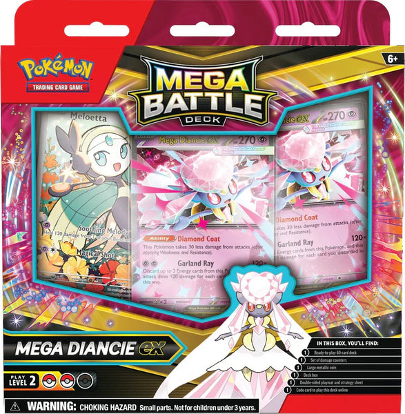 Pokemon Mega Battle Decks: Mega Diancie & Mega Gengar ex NYHED