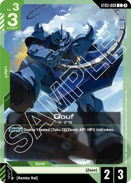 ST03-009 - Gouf - Zeon’s Rush - Gundam Card Game