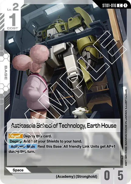 ST01-016 - Asticassia School of Technology, Earth House - Heroic Beginnings - Gundam Card Game