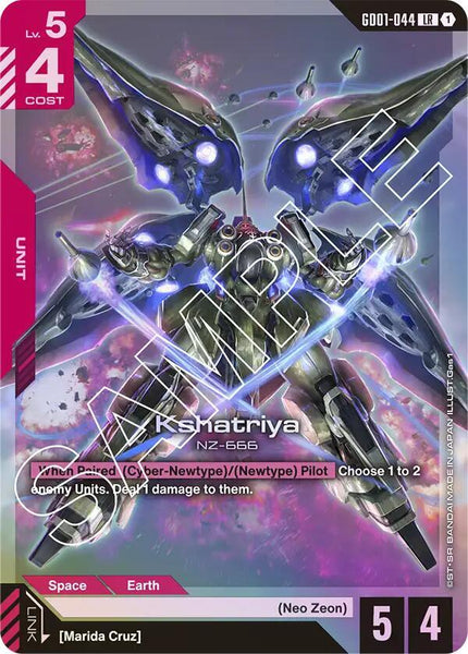 GD01-044 (LR) - Kshatriya - Newtype Rising - Gundam Card Game